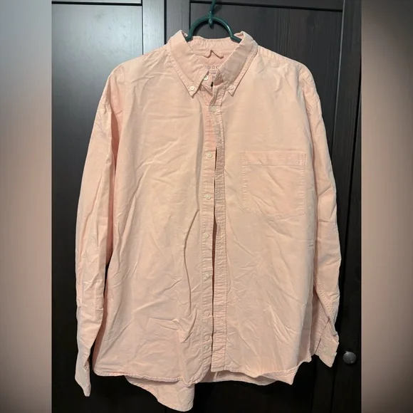 faded glory dress shirts Faded Glory Men's Beige Polyester Long Sleeve Collared Casual Shirt Size X-Large